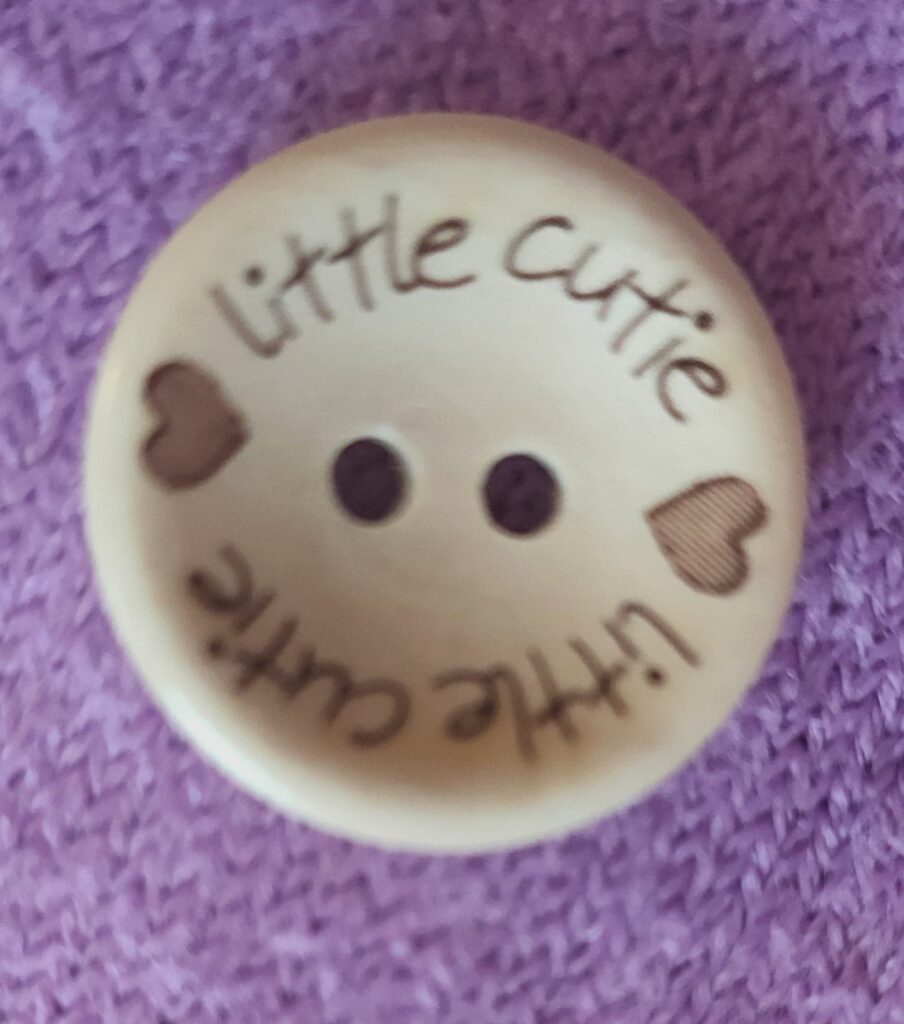 Little Cutie Wooden Buttons ⋆ Designed by Donna Little Cutie Wooden