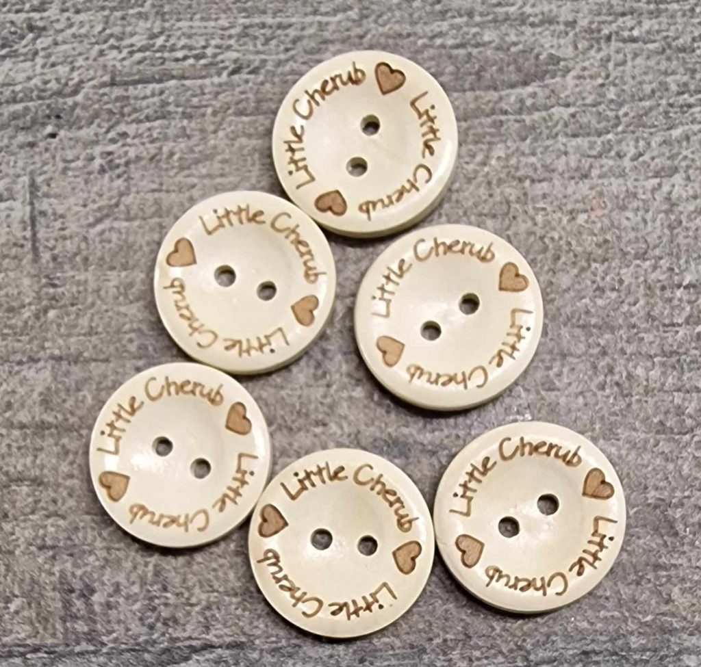 Little Cherub 20mm Buttons ⋆ Designed by Donna Little Cherub 20mm