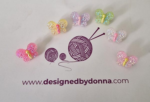 Beth Butterfly 18mm Buttons - Image 2